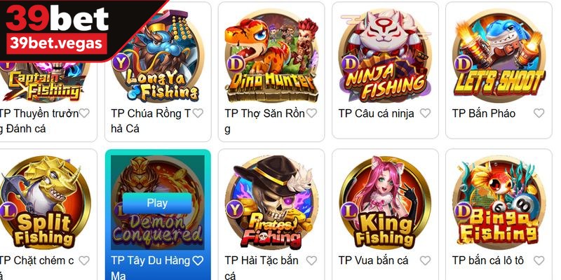 Sức hấp dẫn đặc biệt từ bắn cá 39BET phát triển mạnh mẽ