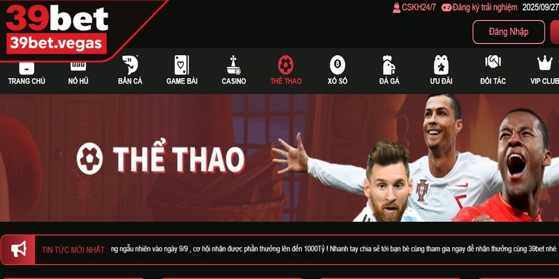 Khám phá thế giới cá cược thể thao 39BET với cập nhật giải đấu chính xác